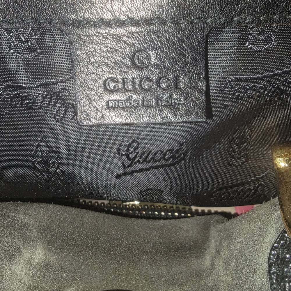 EUC GUCCI Suede Aviatrix Boston Satchel Handbag - Picture 8 of 8